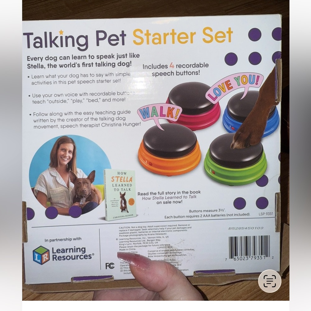 Hunger For Words Talking Pet Starter Set | Recordable Dog Training Buttons 4 - Picture 4 of 5